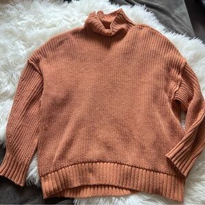 Aerie Oversized Orange Sweater